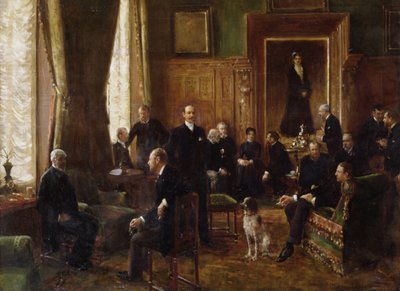 Il Salone della Contessa Potocka, 1887 da Jean Beraud